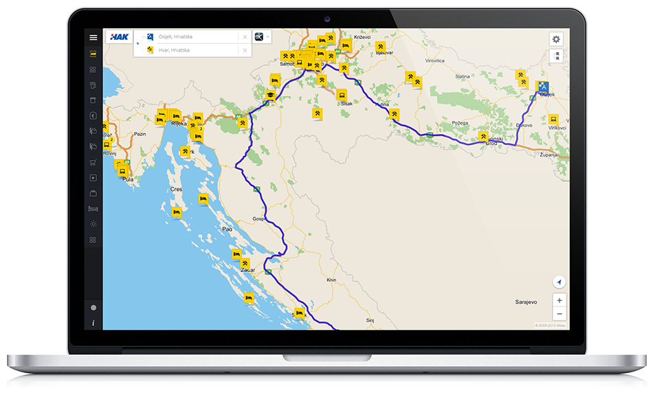 virtualna karta hrvatske Objavljena je nova interaktivna karta i nova verzija mobilne  virtualna karta hrvatske