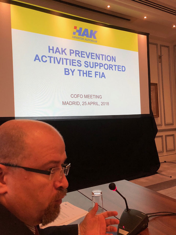 Koordinacijski forum - prezentacija HAK-a (na slici g. Alan Vojvodić, Voditelj Ureda Predsjednika i Glavnog tajnika HAK-a)