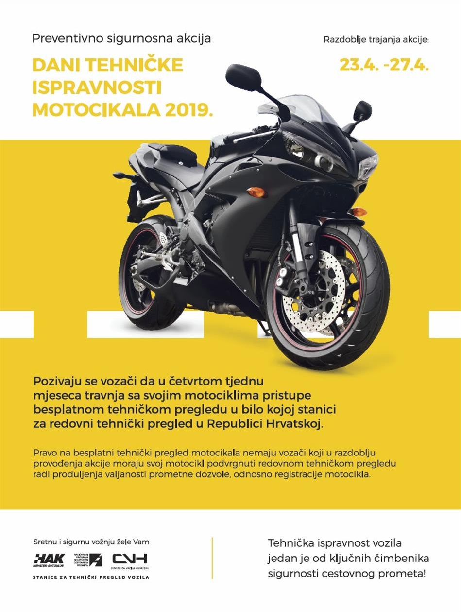 Dani tehničke ispravnosti motocikala 2019