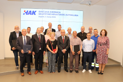 Održana svečana sjednica Skupštine Hrvatskog autokluba povodom Dana HAK-a