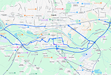 Obilazno-izlazni cestovni pravci i javni gradski promet u Zagrebu 5. i 6. srpnja 2025.